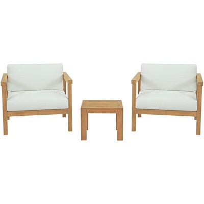 Modway Furniture Bayport 3 Piece Outdoor Patio Teak Set by Modway, 889654131274, EEI-3112