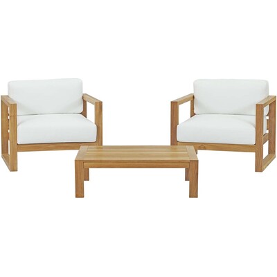Modway Furniture Upland 3 Piece Outdoor Patio Teak Set by Modway, 889654134015, EEI-3114