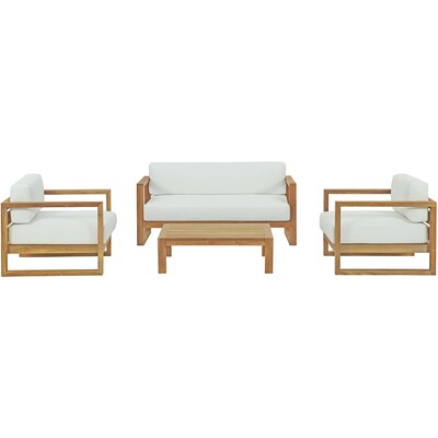 Modway Furniture Upland 4 Piece Outdoor Patio Teak Set by Modway, 889654134039, EEI-3116