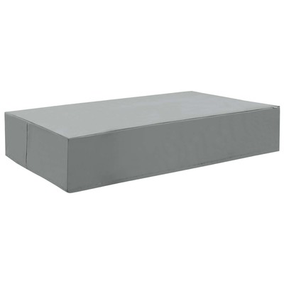Modway Furniture Immerse Convene / Sojourn / Summon Double Chaise Outdoor Patio Furniture Cover In Gray EEI-3134-GRY