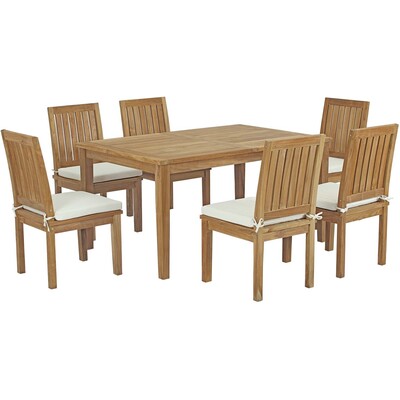 Modway Furniture Marina 7 Piece Outdoor Patio Teak Dining Set by Modway, 889654140634, EEI-3293
