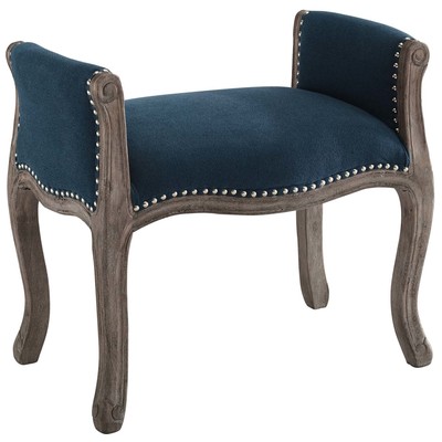 Modway Furniture Ottomans and Benches, Blue,navy,teal,turquiose,indigo,aqua,SeafoamGreen,emerald,teal, Benches and Stools, 889654147480, EEI-3370-NAV
