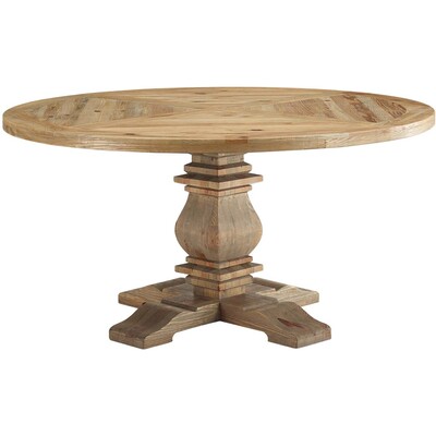 Modway Furniture Column 59 inch Round Pine Wood Dining Table by Modway, 889654151500, EEI-3493