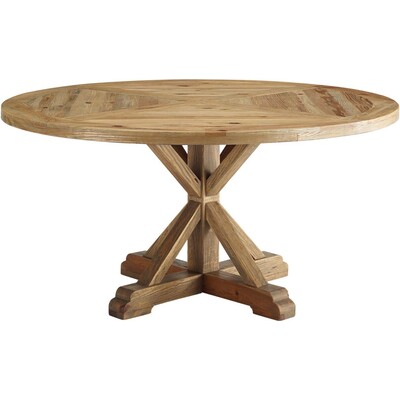 Modway Furniture Stitch 59 inch Round Pine Wood Dining Table by Modway, 889654151517, EEI-3494