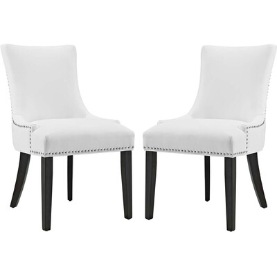 Modway Furniture Marquis Faux Leather Dining Chair Set of 2 by Modway, 889654151654, EEI-3498