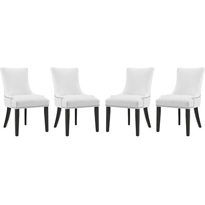 Modway Furniture Marquis Faux Leather Dining Chair Set of 4 by Modway, 889654151678, EEI-3499