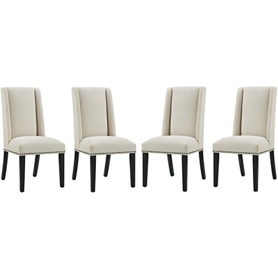 Modway Furniture Baron Fabric Dining Chair Set of 4 by Modway, 889654152095, EEI-3503