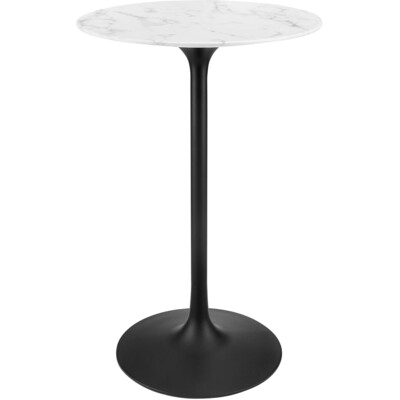 Modway Furniture Lippa 28 inch Round Faux Marble Bar Table by Modway, 889654156192, EEI-3547