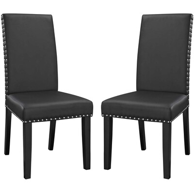 Modway Furniture Parcel Vinyl Dining Side Chair Set of 2 by Modway, 889654152569, EEI-3553