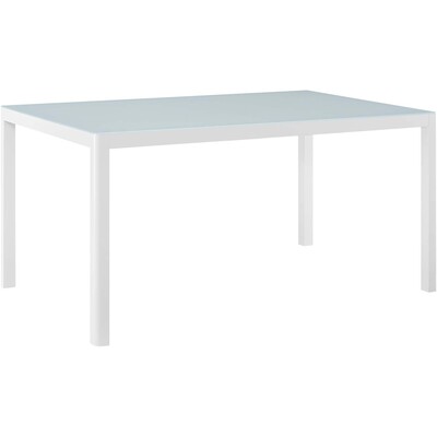 Modway Furniture Raleigh 59 inch Outdoor Patio Aluminum Dining Table by Modway, 889654153269, EEI-3576