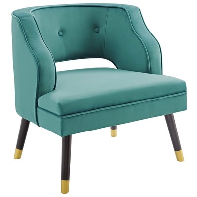 Modway Furniture Chairs, Blue,navy,teal,turquiose,indigo,aqua,SeafoamGreen,emerald,teal, Accent Chairs,AccentLounge Chairs,Lounge, Sofas and Armchairs, 889654154341, EEI-3579-TEA