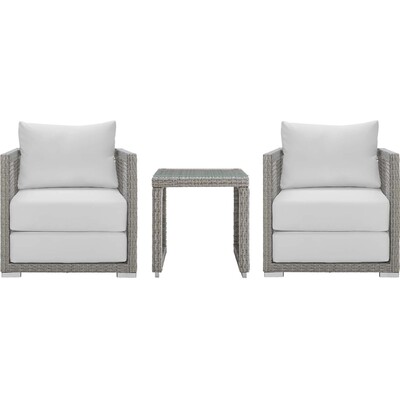 Modway Furniture Aura 3 Piece Outdoor Patio Wicker Rattan Set by Modway, 889654154426, EEI-3595