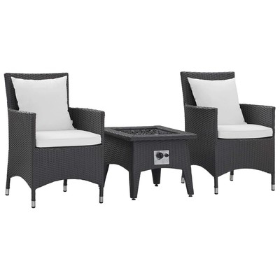 Modway Furniture Outdoor Lounge and Lounge Sets, White,snow, Bar and Dining, 889654158745, EEI-3729-EXP-WHI-SET