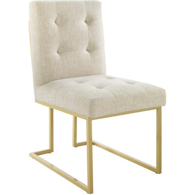 Modway Furniture Privy Gold Stainless Steel Upholstered Fabric Dining Accent Chair by Modway, 889654157601, EEI-3743