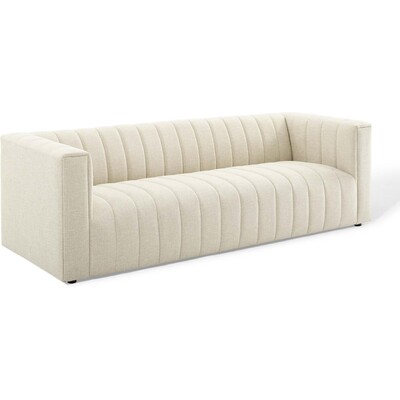 Modway Furniture Reflection Channel Tufted Upholstered Fabric Sofa by Modway, 889654160823, EEI-3881