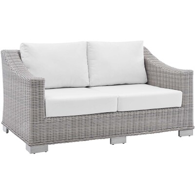 Modway Furniture Conway Sunbrella® Outdoor Patio Wicker Rattan Loveseat by Modway, 889654982746, EEI-3973