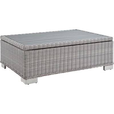Modway Furniture Conway 45 inch Outdoor Patio Wicker Rattan Coffee Table by Modway, 889654169628, EEI-3982