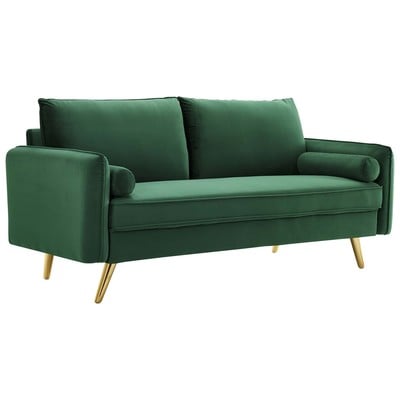 Modway Furniture Revive Performance Velvet Sofa EEI-3988-EME