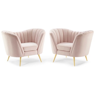 Modway Furniture Chairs, Pink,Fuchsia,blush, Accent Chairs,AccentLounge Chairs,Lounge, Sofas and Armchairs, 889654998174, EEI-4088-PNK