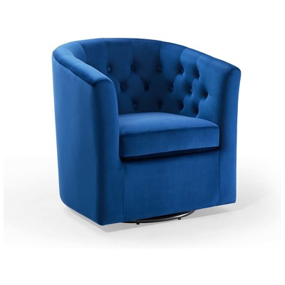 Modway Furniture Prospect Tufted Performance Velvet Swivel Armchair EEI-4138-NAV