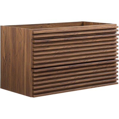 Modway Furniture Render 36 inch Wall-Mount Bathroom Vanity Cabinet (Sink Basin Not Included) by Modway, 889654933267, EEI-4339