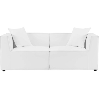 Modway Furniture Saybrook 2-Piece Outdoor Patio Upholstered Sectional Sofa Loveseat by Modway, 889654955160, EEI-4377