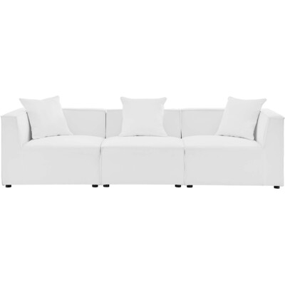 Modway Furniture Saybrook 3-Piece Outdoor Patio Upholstered Sectional Sofa by Modway, 889654955108, EEI-4379