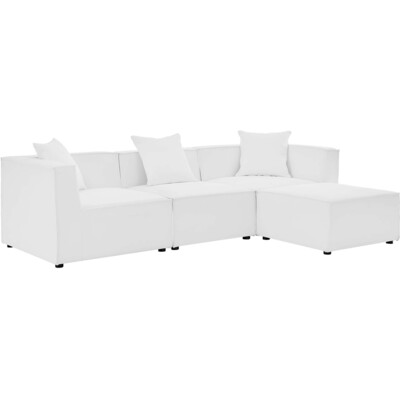 Modway Furniture Saybrook 4-Piece Outdoor Patio Upholstered Sectional Sofa by Modway, 889654955061, EEI-4380