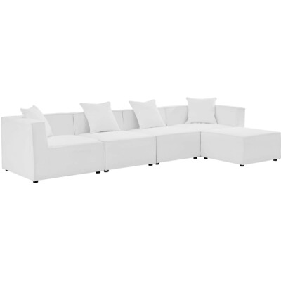 Modway Furniture Saybrook 5-Piece Outdoor Patio Upholstered Sectional Sofa by Modway, 889654954989, EEI-4382