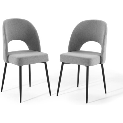 Modway Furniture Rouse Upholstered Fabric Dining Side Chair Set of 2 by Modway, 889654975878, EEI-4490