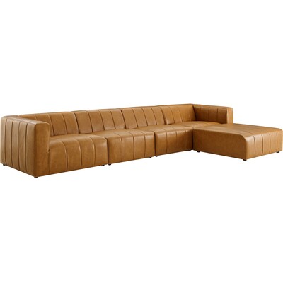 Modway Furniture Bartlett 5-Piece Vegan Leather Sectional Sofa by Modway, 889654950998, EEI-4521