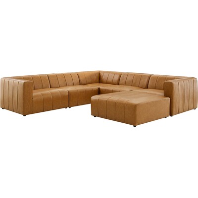 Modway Furniture Bartlett 6-Piece Vegan Leather Sectional Sofa by Modway, 889654950912, EEI-4534