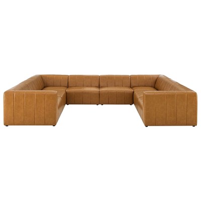Modway Furniture Bartlett Vegan Leather 8-Piece Sectional Sofa EEI-4536-TAN