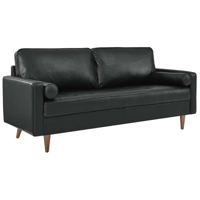 Modway Furniture Valour Leather Sofa EEI-4633-BLK