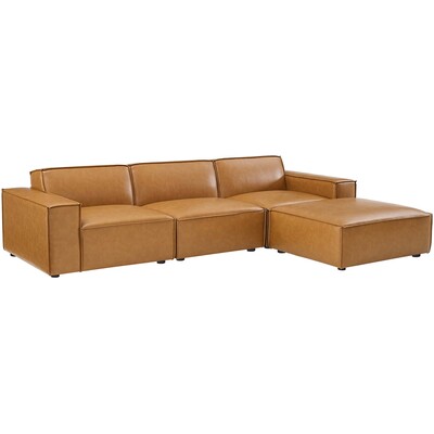 Modway Furniture Restore 4-Piece Vegan Leather Sectional Sofa by Modway, 889654955979, EEI-4709