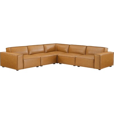Modway Furniture Restore 5-Piece Vegan Leather Sectional Sofa by Modway, 889654955948, EEI-4712