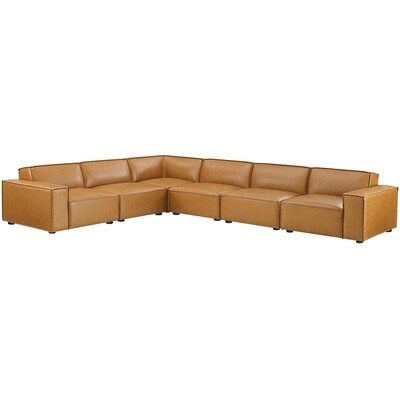 Modway Furniture Restore 6-Piece Vegan Leather Sectional Sofa by Modway, 889654955917, EEI-4715