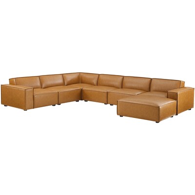 Modway Furniture Restore 7-Piece Vegan Leather Sectional Sofa by Modway, 889654955900, EEI-4716