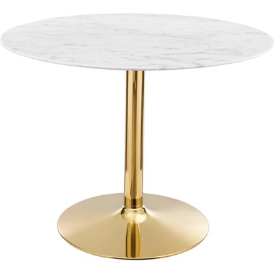 Modway Furniture Verne 40 inch Artificial Marble Dining Table by Modway, 889654926276, EEI-4749