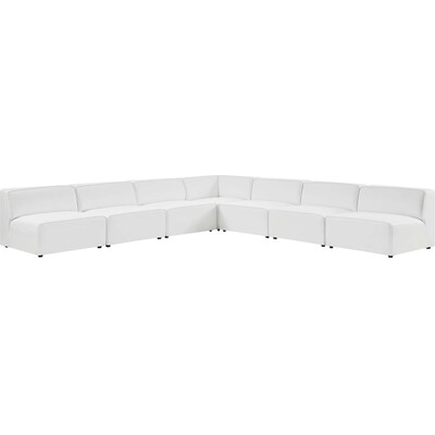Modway Furniture Mingle 7-Piece Vegan Leather Sectional Sofa by Modway, 889654943884, EEI-4797
