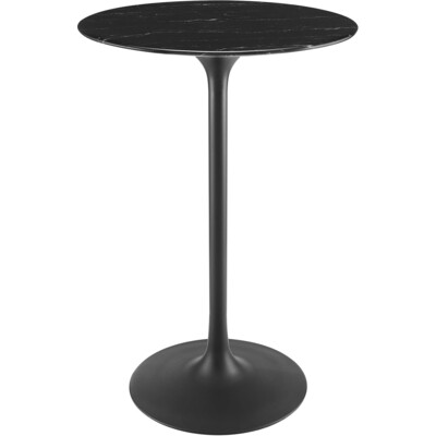 Modway Furniture Lippa 28 inch Round Faux Marble Bar Table by Modway, 889654943303, EEI-4892