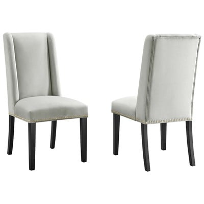Modway Furniture Baron Performance Velvet Dining Chairs - Set of 2 EEI-5012-LGR