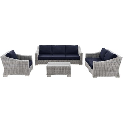 Modway Furniture Conway 4-Piece Outdoor Patio Wicker Rattan Furniture Set by Modway, 889654932543, EEI-5091