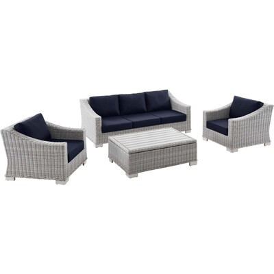 Modway Furniture Conway 4-Piece Outdoor Patio Wicker Rattan Furniture Set by Modway, 889654932383, EEI-5095