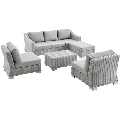 Modway Furniture Conway 5-Piece Outdoor Patio Wicker Rattan Furniture Set by Modway, 889654932307, EEI-5097