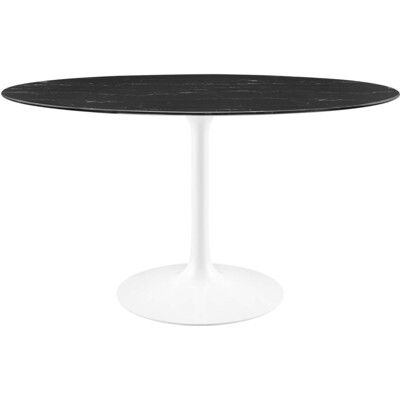 Modway Furniture Lippa 54 inch Oval Faux Marble Dining Table by Modway, 889654925866, EEI-5185