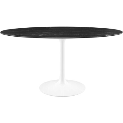 Modway Furniture Lippa 60 inch Oval Faux Marble Dining Table by Modway, 889654925859, EEI-5186