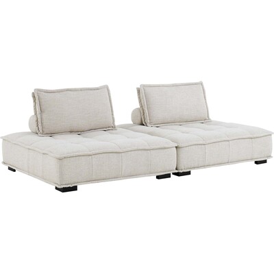 Modway Furniture Saunter 2-Piece Tufted Fabric Fabric Loveseat by Modway, 889654928409, EEI-5204