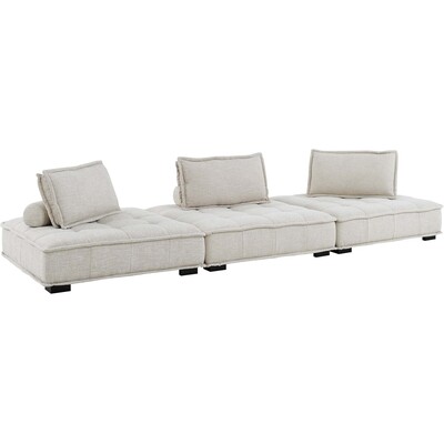 Modway Furniture Saunter 3-Piece Tufted Fabric Fabric Sofa by Modway, 889654927884, EEI-5206