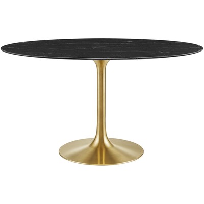 Modway Furniture Lippa 54 inch Oval Faux Marble Dining Table by Modway, 889654942993, EEI-5242
